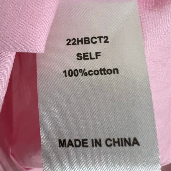 Hunter Bell Landry Puff Sleeve Peplum Top in Light Pink Size XS - Picture 9 of 9